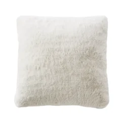Cuscino quadrato in finta pelliccia (45 x 45 cm) Finn Bianco