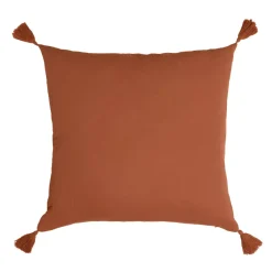 Cuscino quadrato in garza di cotone (60 x 60 cm) Gaia Terracotta