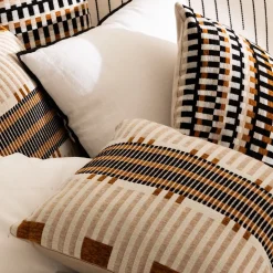 Cuscino quadrato ricamato (40 x 40 cm) Jangwa Beige