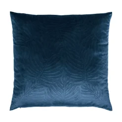 Cuscino quadrato velluto (60 x 60 cm) Fern Blu marino