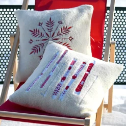 Cuscino quadrato (45 x 45 cm) Bessey Rosso