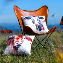 Cuscino quadrato (50 x 50 cm) Fernande Marrone scuro