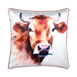 Cuscino quadrato (50 x 50 cm) Fernande Marrone cognac