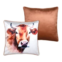 Cuscino quadrato (50 x 50 cm) Fernande Marrone cognac