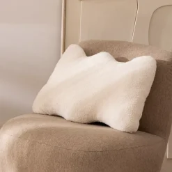 Cuscino rettangolare bouclé (35 x 48 cm) Bliss Bianco