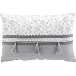 Cuscino rettangolare cotone (40 x 60 cm) Flavie Grigio