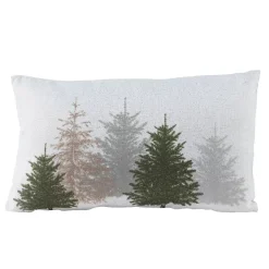 Cuscino rettangolare di Natale (30 x 50 cm) Foresta di abeti