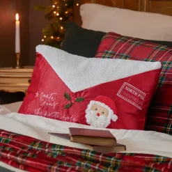 Cuscino rettangolare di Natale (30 x 50 cm) Lettera a Babbo Natale