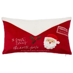 Cuscino rettangolare di Natale (30 x 50 cm) Lettera a Babbo Natale