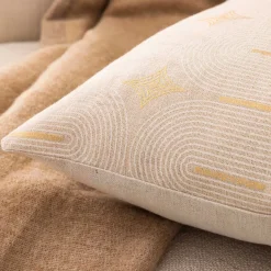 Cuscino rettangolare in cotone (40 x 60 cm) Ondine Bianco
