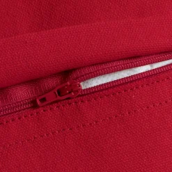 Cuscino rettangolare in cotone (40 x 60 cm) Pixel con frange Rosso
