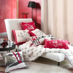 Cuscino rettangolare in cotone (35 x 60 cm) Villard Multicolore
