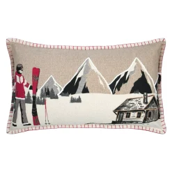 Cuscino rettangolare in cotone (35 x 60 cm) Villard Multicolore