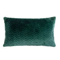 Cuscino rettangolare in flanella (40 x 60 cm) Zag Verde