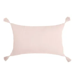 Cuscino rettangolare in garza di cotone (40 x 60 cm) Gaia Rosa cipria