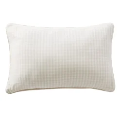 Cuscino rettangolare in garza di cotone (40 x 60 cm) Gaïa vichy Beige