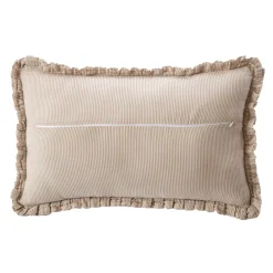 Cuscino rettangolare in garza di cotone (40 x 60 cm) Gaïa a righe Corda