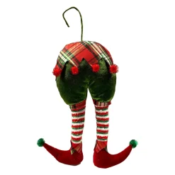 Decorazione da appendere di Natale in tessuto (H30 cm) Gambe di Folletto buffone