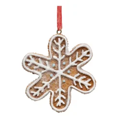 Decorazione da appendere di Natale (D8 cm) Fiocco di neve in biscotto
