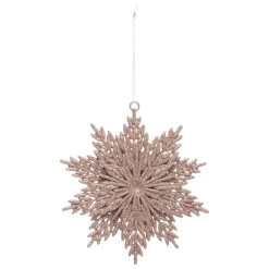 Decorazione da appendere di Natale (D12 cm) Stella eterna Rosa glitterata
