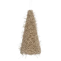 Decorazione da appendere di Natale (H15 cm) Albero artistico Champagne