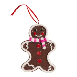 Decorazione da appendere di Natale (H8 cm) Manala pan di spezie Cioccolato