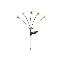 Decorazione luminosa Solare con picchetto (H60 cm) Api Giallo