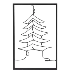 Decorazione murale in metallo (Alt 45 cm) Tempio Nero