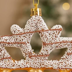 Decorazione natalizia da appendere (H13 cm) Fiocco goloso Cioccolato
