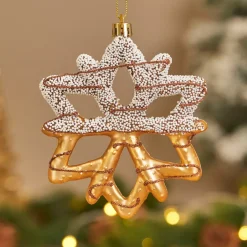 Decorazione natalizia da appendere (H13 cm) Fiocco goloso Cioccolato