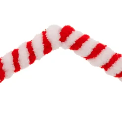 Decorazione natalizia da appendere in metallo (D15 cm) Stella di zucchero filato Rosso e bianco