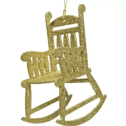 Decorazione natalizia da appendere (11 cm) Sedia a dondolo Oro