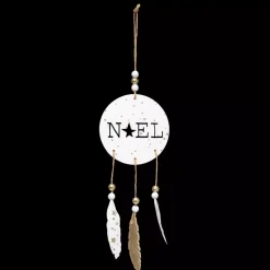 Decorazione natalizia da appendere (28 cm) Noelia legno Naturale