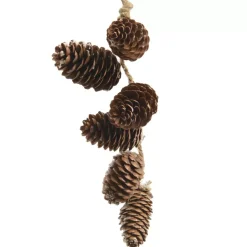 Decorazione natalizia da appendere pigna (20 cm) Perlita Naturale