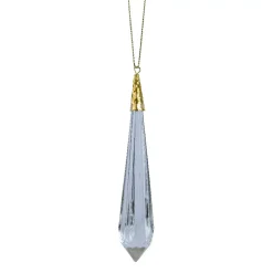 Decorazione natalizia da appendere (H19 cm) Prezioso stalattite Trasparente