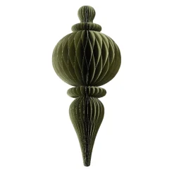 Decorazione natalizia da appendere in carta (H80 cm) con chiusura Magnetica Verde rosmarino