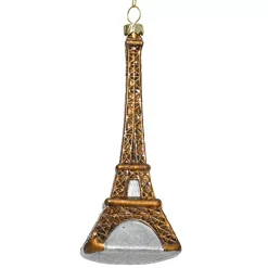 Decorazione Natalizia Sospesa (H16 cm) Torre Eiffel Bronzo