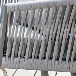 Divano da giardino in alluminio 2 posti Amalfi Grigio antracite