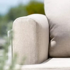 Divano da giardino in alluminio 2 posti Monte Carlo Bianco e tortora