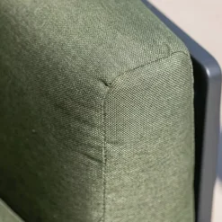 Divano da giardino in alluminio 2 posti Monte Carlo Grigio antracite e verde rosmarino
