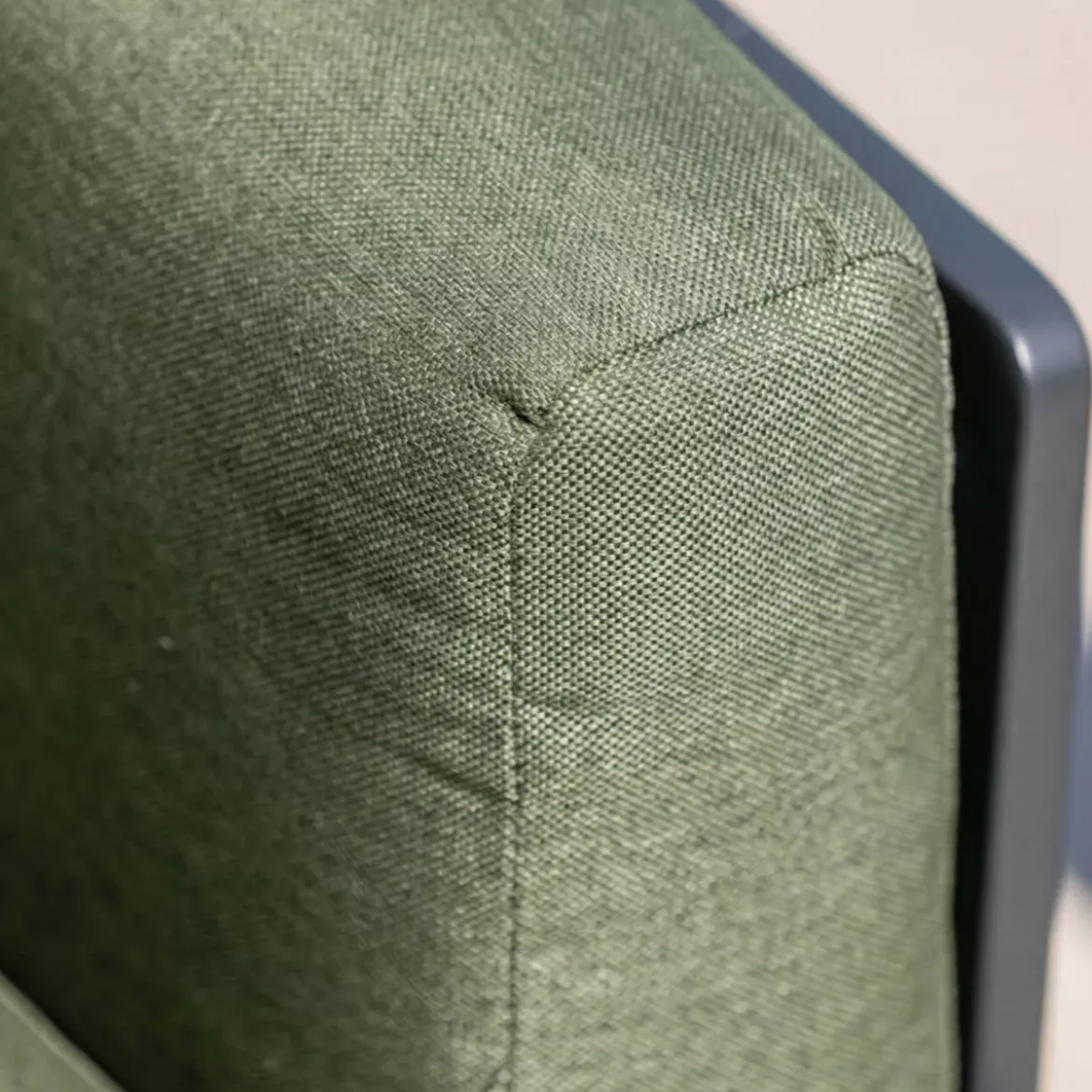 Divano da giardino in alluminio 2 posti Monte Carlo Grigio antracite e verde rosmarino
