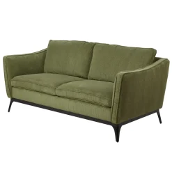 Divano a due posti in velluto a coste (169 cm) Owen Verde pino