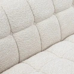Divano a 3 posti in bouclé (200 cm) Rory Ecru