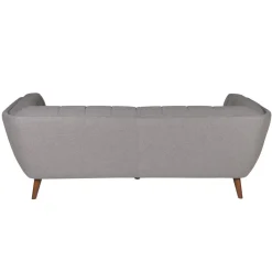 Divano a 3 posti in tessuto (200 cm) Rory Grigio scuro