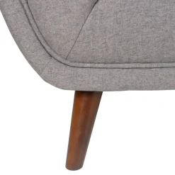 Divano a 2 posti in tessuto (164 cm) Rory Grigio scuro