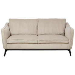 Divano diritto 2 posti in velluto a coste (169 cm) Owen Beige