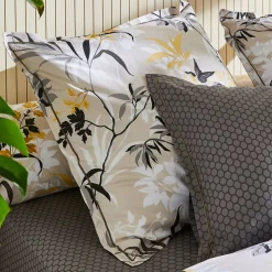 Federa cuscino a rullo in percalle di cotone (L200 cm) Asia Beige