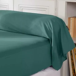 Federa cuscino a rullo percalle di cotone (L185 cm) Cali Blu anatra
