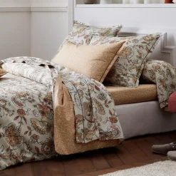 Federa cuscino a rullo percalle di cotone (L200 cm) Santal Beige