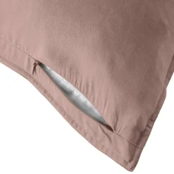 Federa cuscino letto quadrato lyocell Tencel™ lavato (63 x 63 cm) Olivia Rosa blush